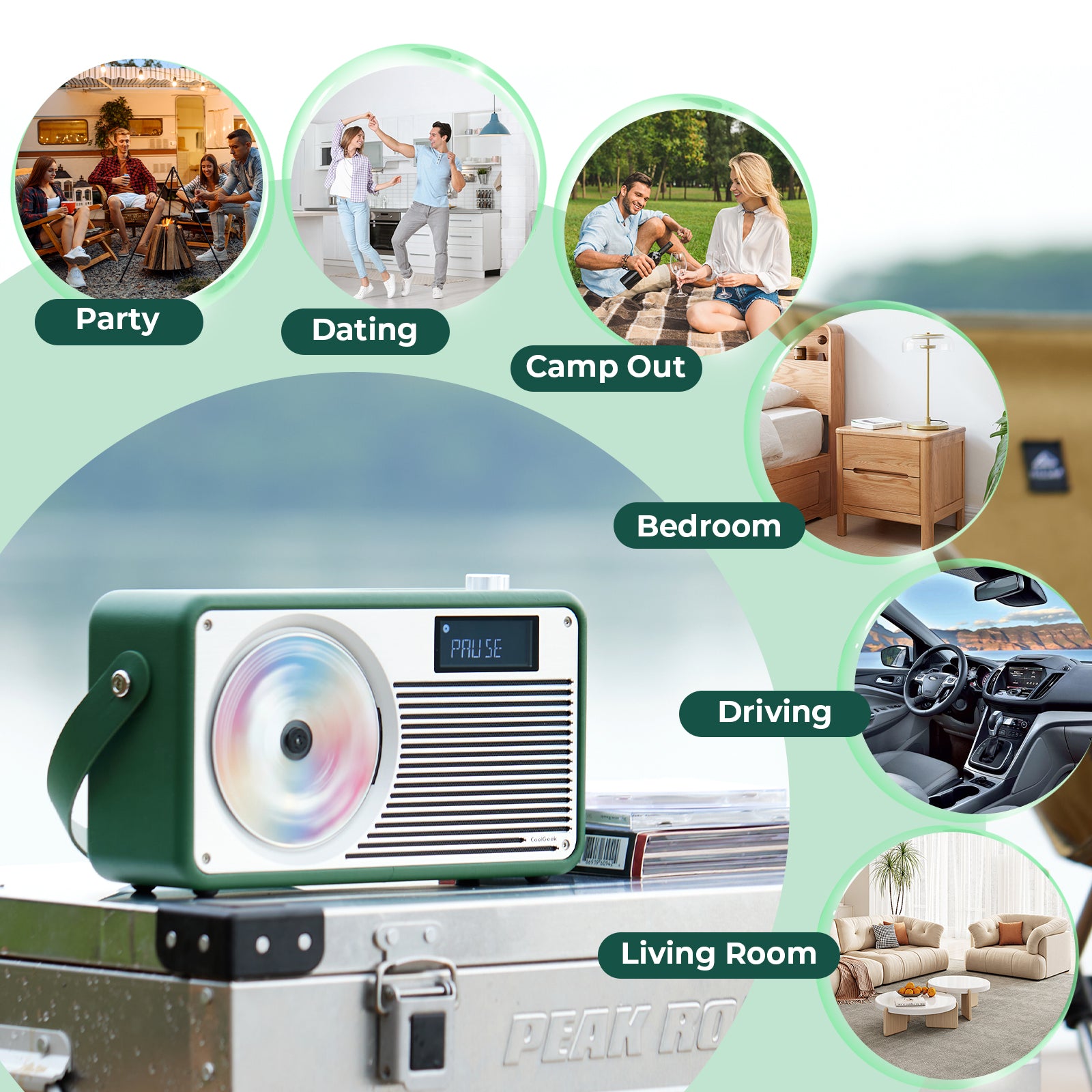 CoolGeek VS-02: 3-in-1 Multifunctional Vertical CD Player