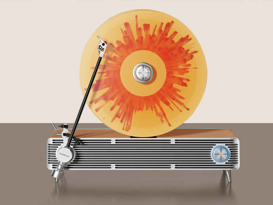 Play your vinyl records vertically using CoolGeek’s VS-01 turntable