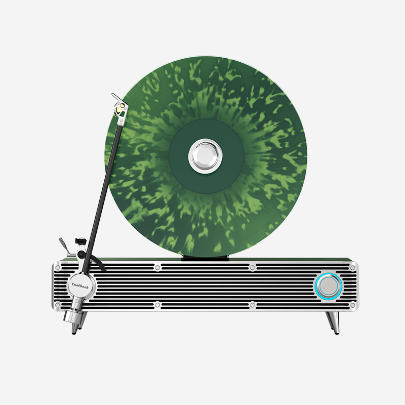 CoolGeek VS-01 the Bluetooth Vinyl Record Player(viridian)