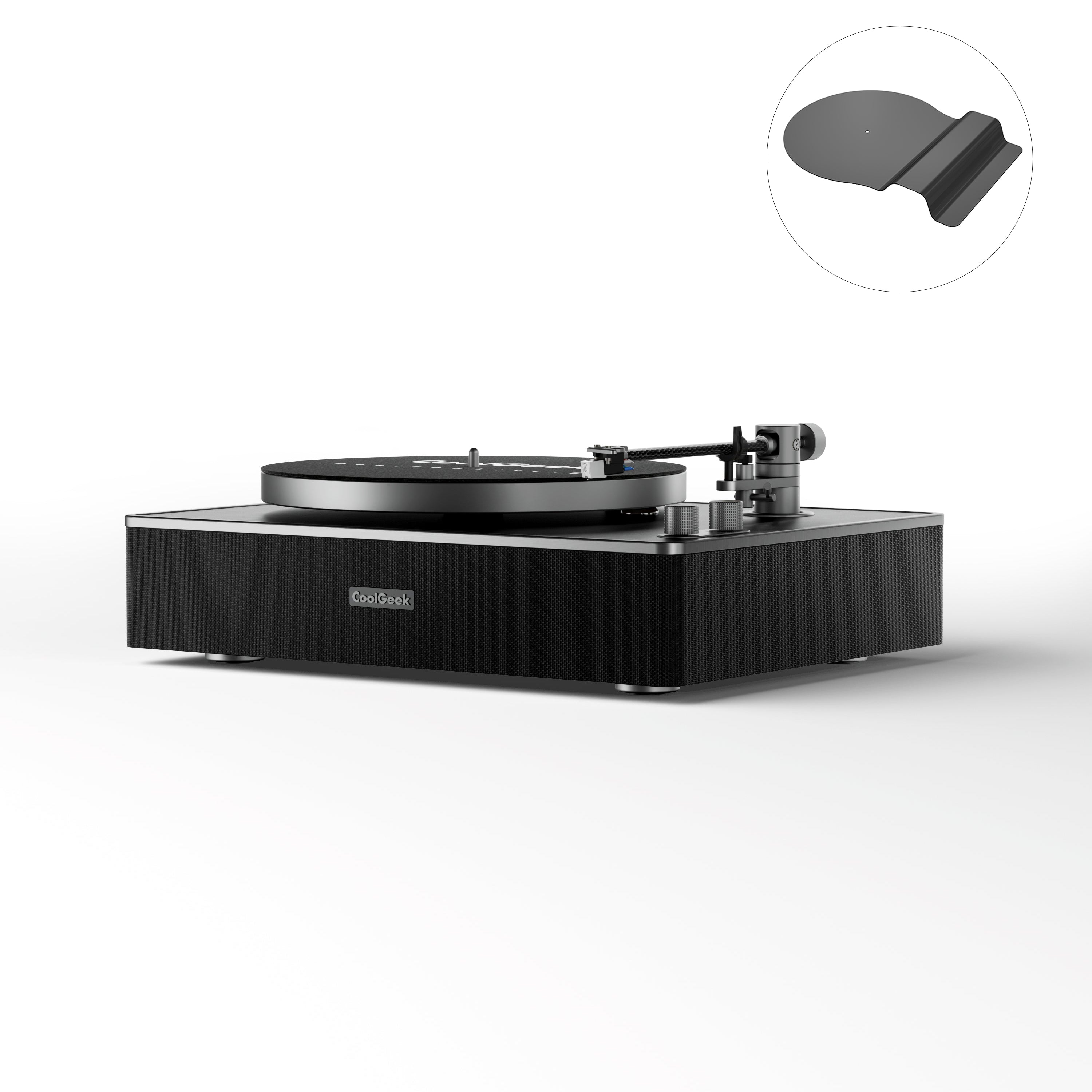 CoolGeek CS-01 Bluetooth Turntable &amp; Vinyl Record Player with Speaker