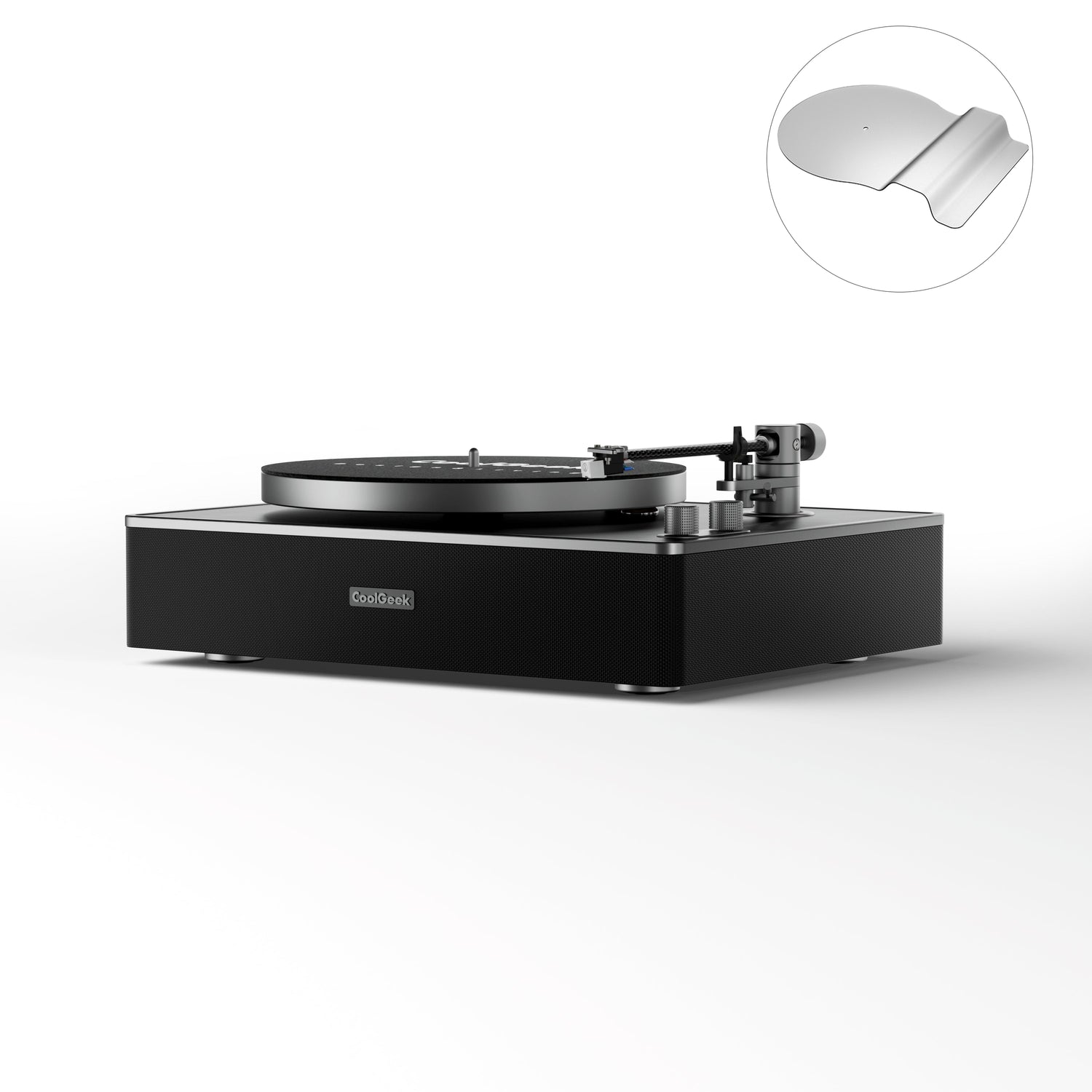 CoolGeek CS-01 Bluetooth Turntable &amp; Vinyl Record Player with Speaker