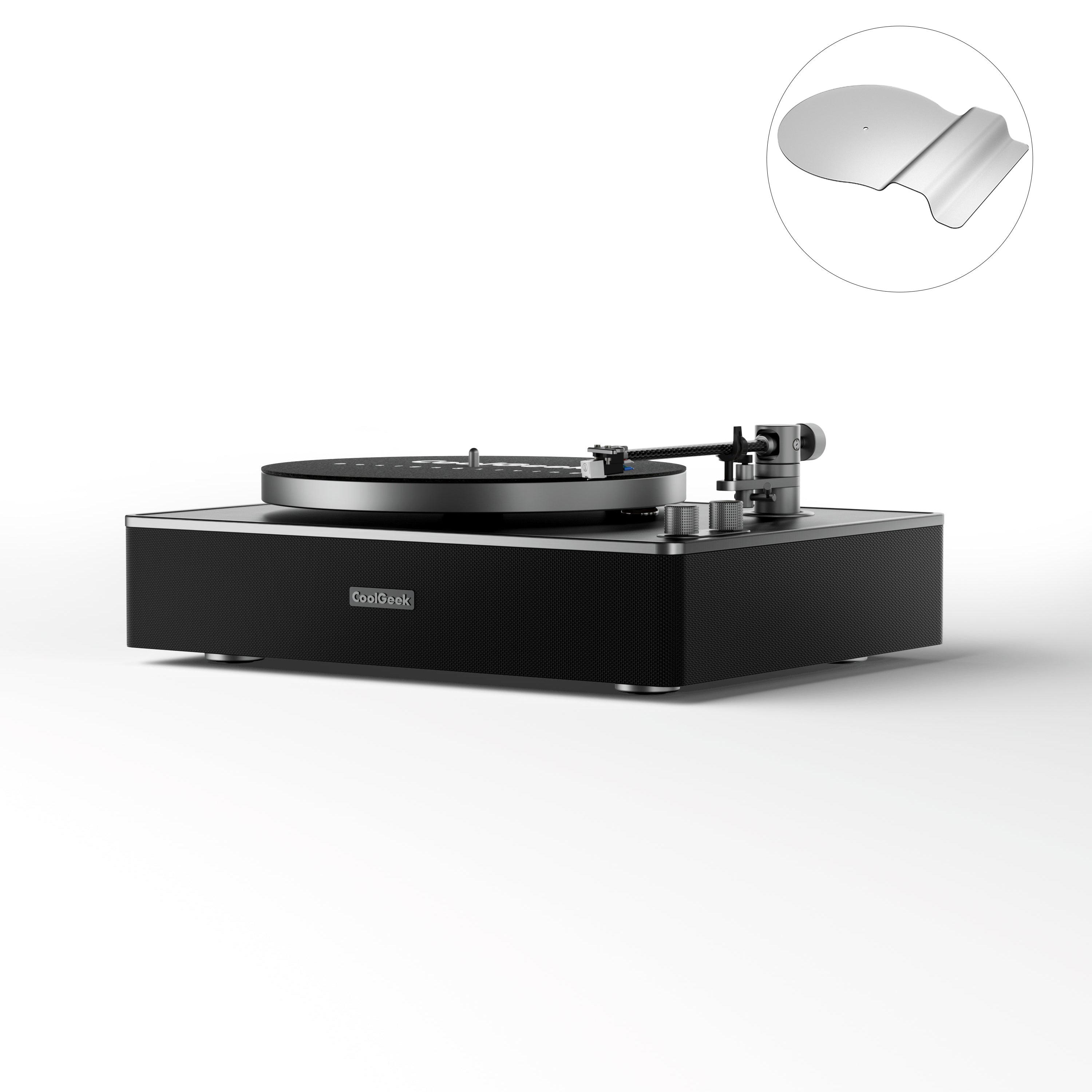 CoolGeek CS-01 Bluetooth Turntable &amp; Vinyl Record Player with Speaker